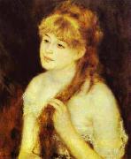 Pierre-Auguste Renoir Young Woman Braiding Her Hair china oil painting artist